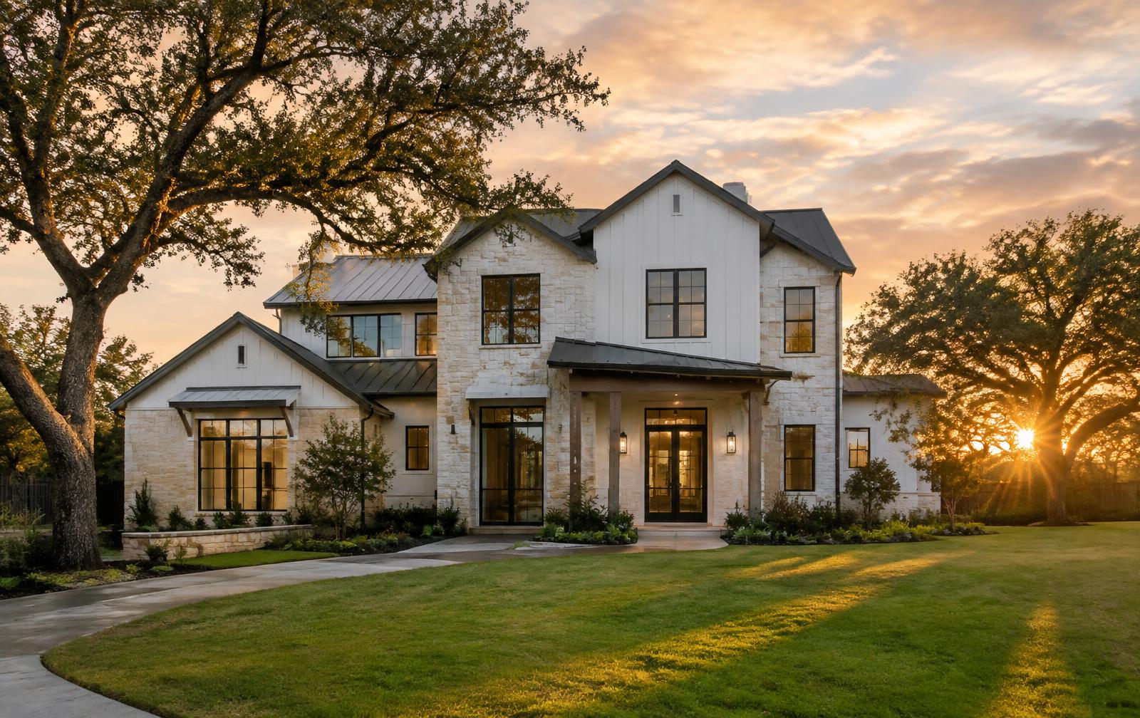 Custom home built in Texas